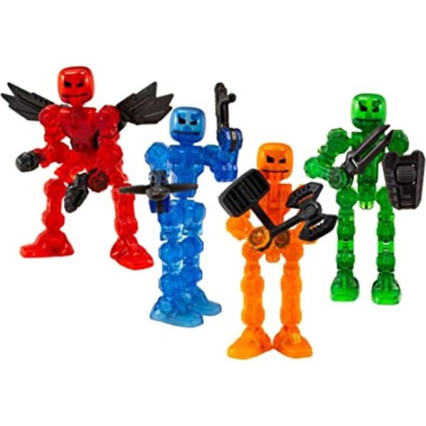 Zing Klikbot Juego completo de 4 figuras de acción con_1