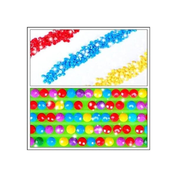 Zimal Pintura de diamante redondo con diseño de diente de