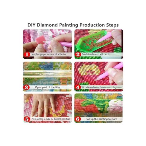 Zimal 5D Pintura de diamante con forma de mosaico y