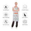 Zihuatailor Delantal impermeable para mujer con bolsillo