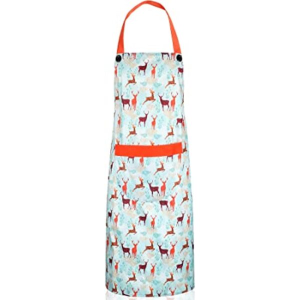 Zihuatailor Delantal impermeable para mujer con bolsillo