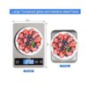 Zibet Báscula digital recargable de cocina de 33 lb_2