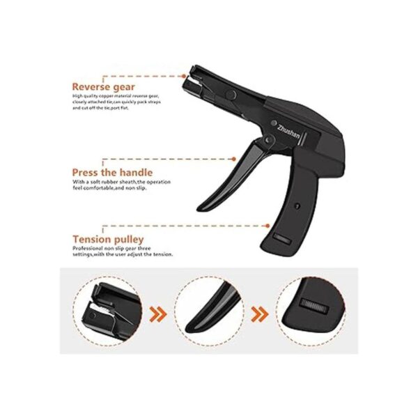 Zhushan Pistola de atadura con cremallera de_4