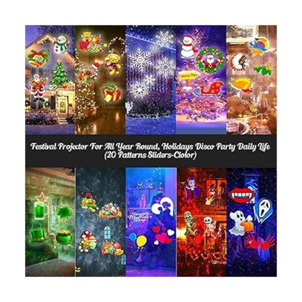 COOLWUFAN Luces de proyector de Navidad de Halloween para_2
