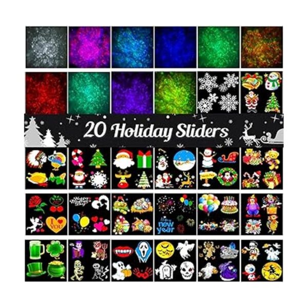 COOLWUFAN Luces de proyector de Navidad de Halloween para_3