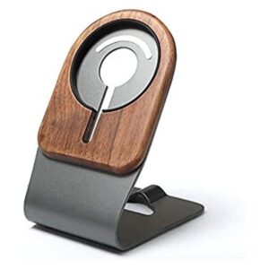 Soporte de nogal natural para cargador MagSafe de Apple_1