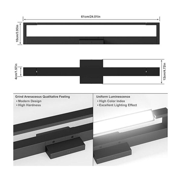 Lámpara de tocador de baño 24 pulgadas 24 W lámpara LED_4