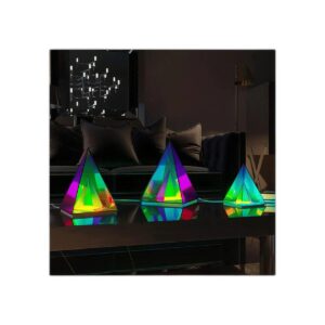 MODIRNATION Lámpara de mesa moderna Pyramid diseño_1