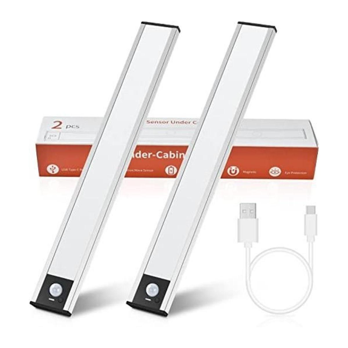 aceyoon Luz para debajo del gabinete luz recargable con