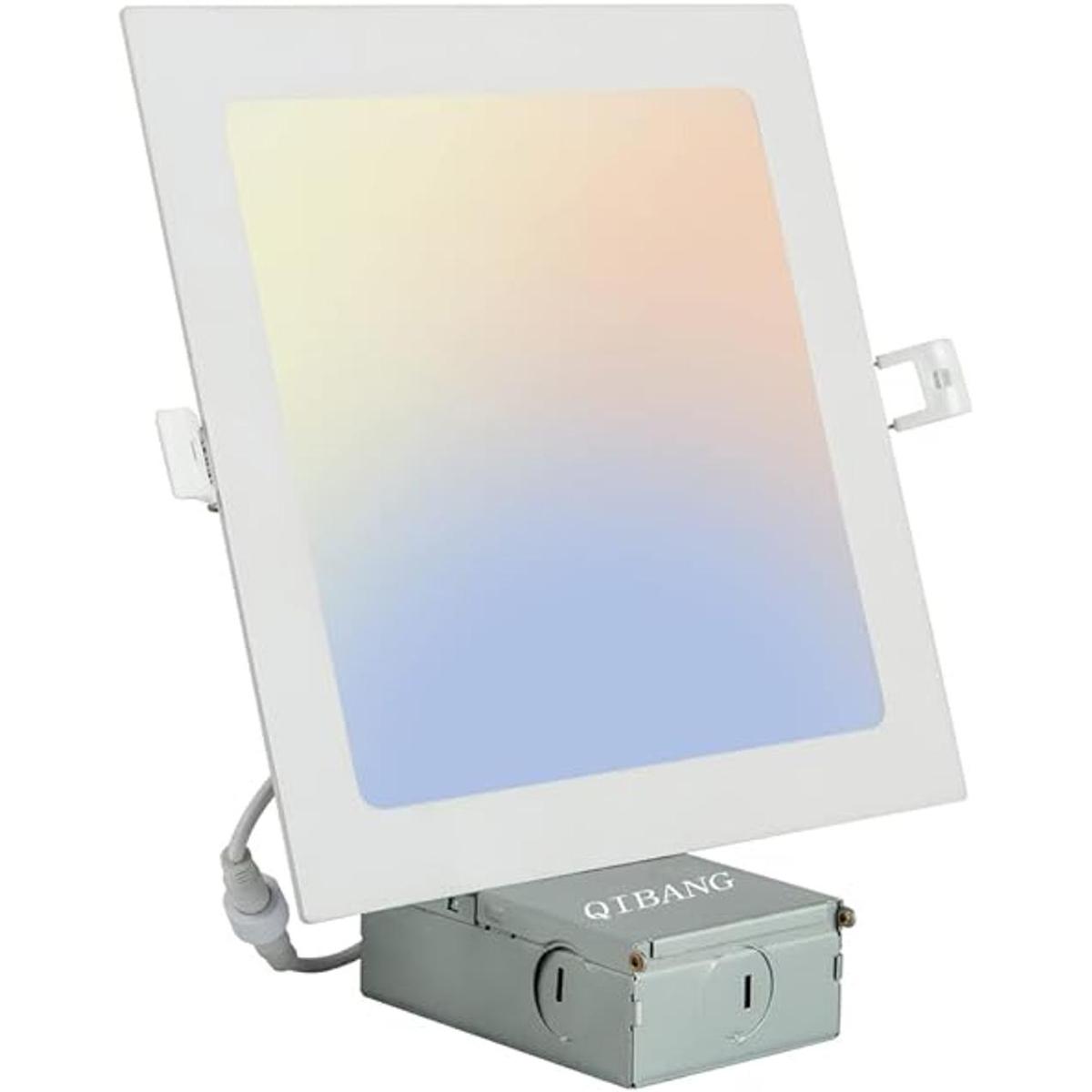 QB Iluminación empotrada cuadrada de 8 pulgadas con caja