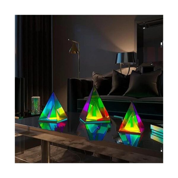 MODIRNATION Lámpara de mesa moderna Pyramid diseño_3