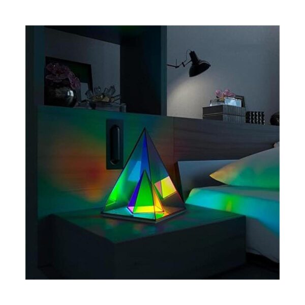 MODIRNATION Lámpara de mesa moderna Pyramid diseño_2