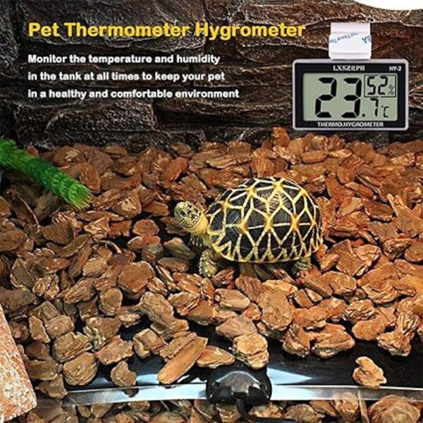 LXSZRPH termómetro de reptiles higrómetro HD LCD tanque de