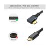 Twozoh Cable mini HDMI macho a HDMI hembra de ángulo_2