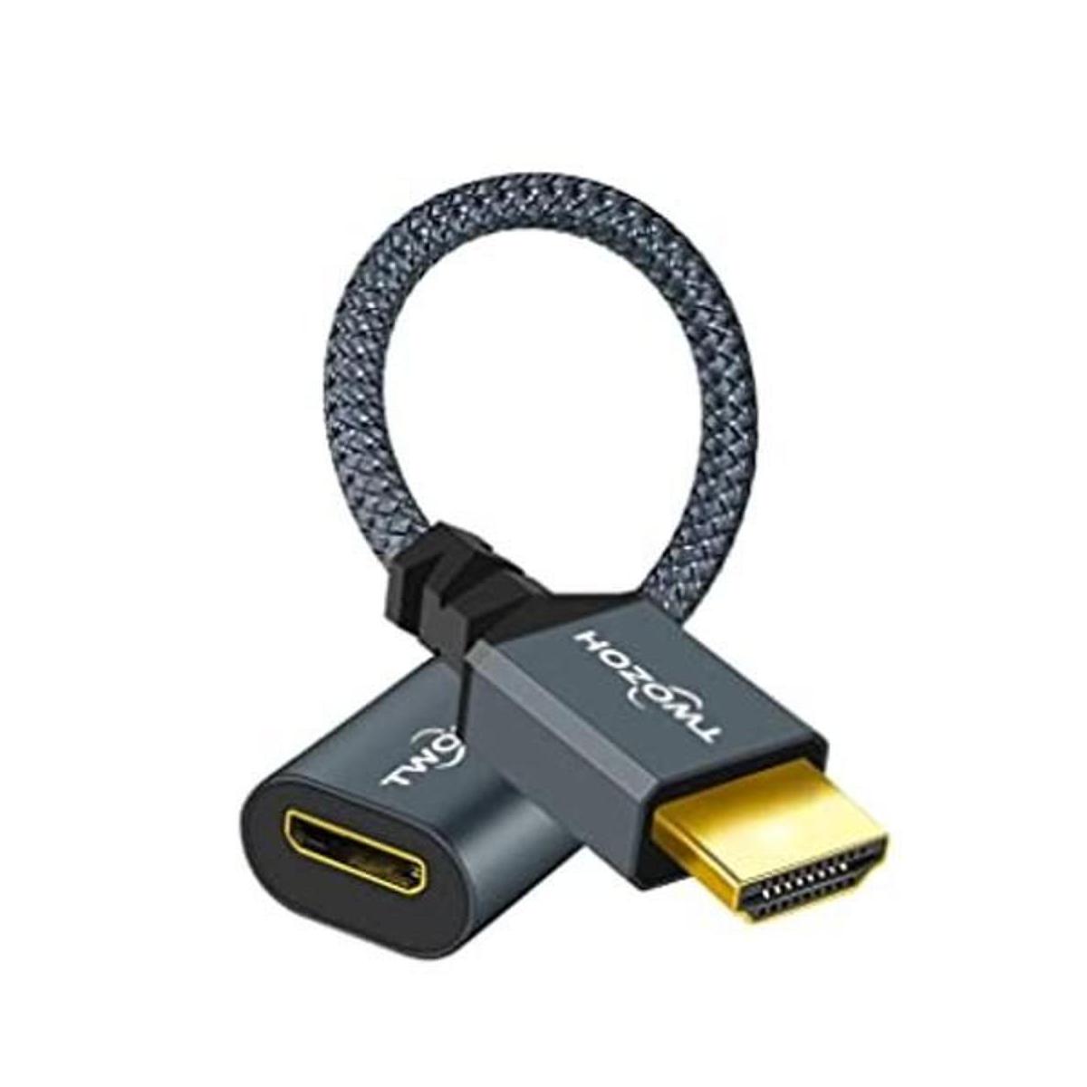 Twozoh Cable adaptador HDMI macho a mini HDMI hembra