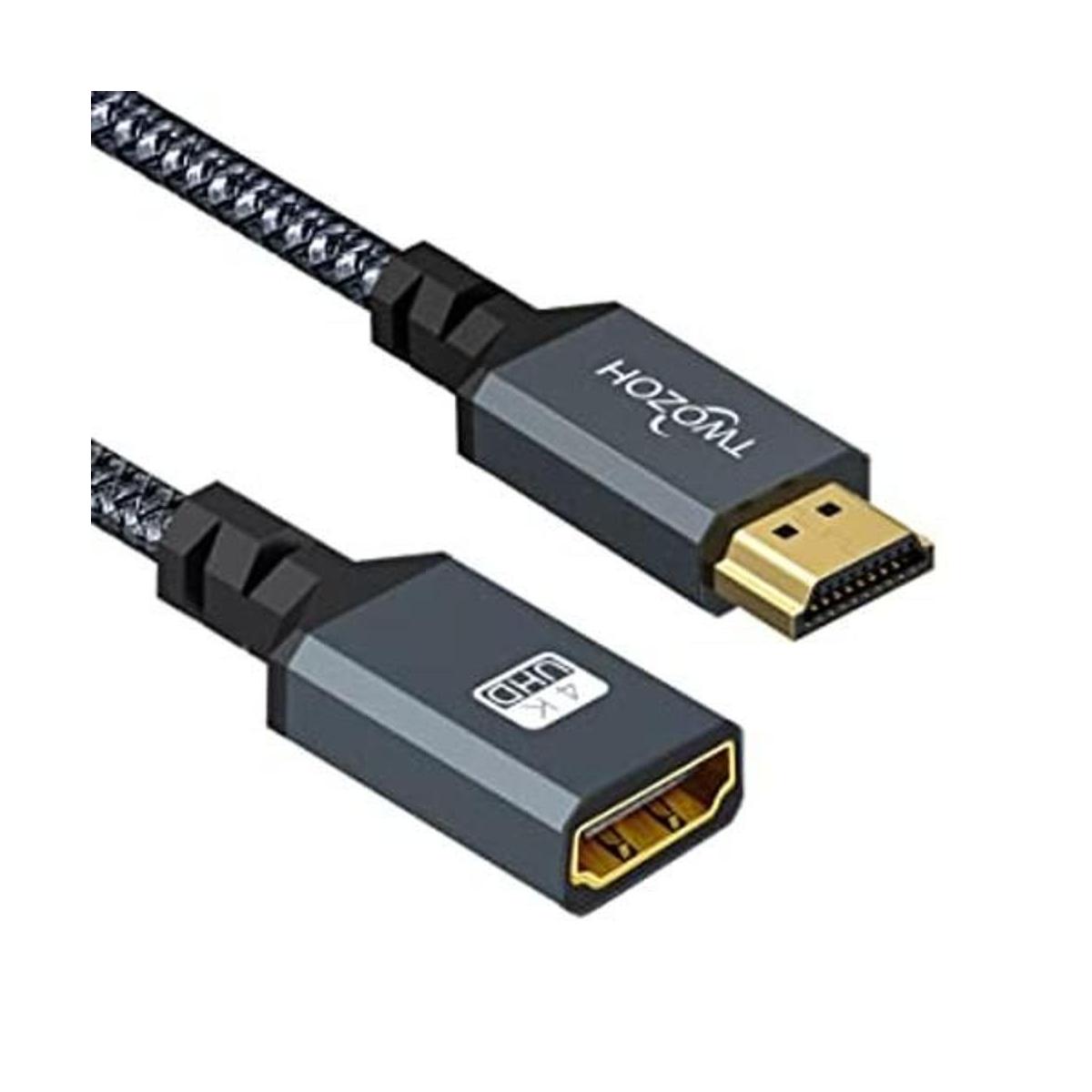 Twozoh Cable de extensión HDMI de 3.3 pies cable HDMI