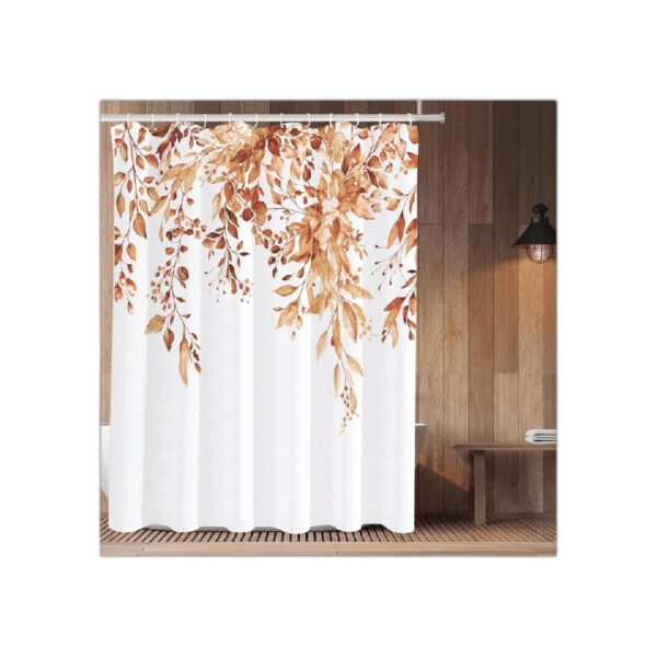 Tititex Juego de cortinas de regadera de eucalipto
