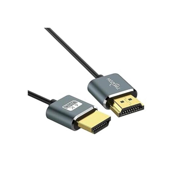 Twozoh Cable HDMI a HDMI ultrafino de 1.6 pies cable HDMI_3
