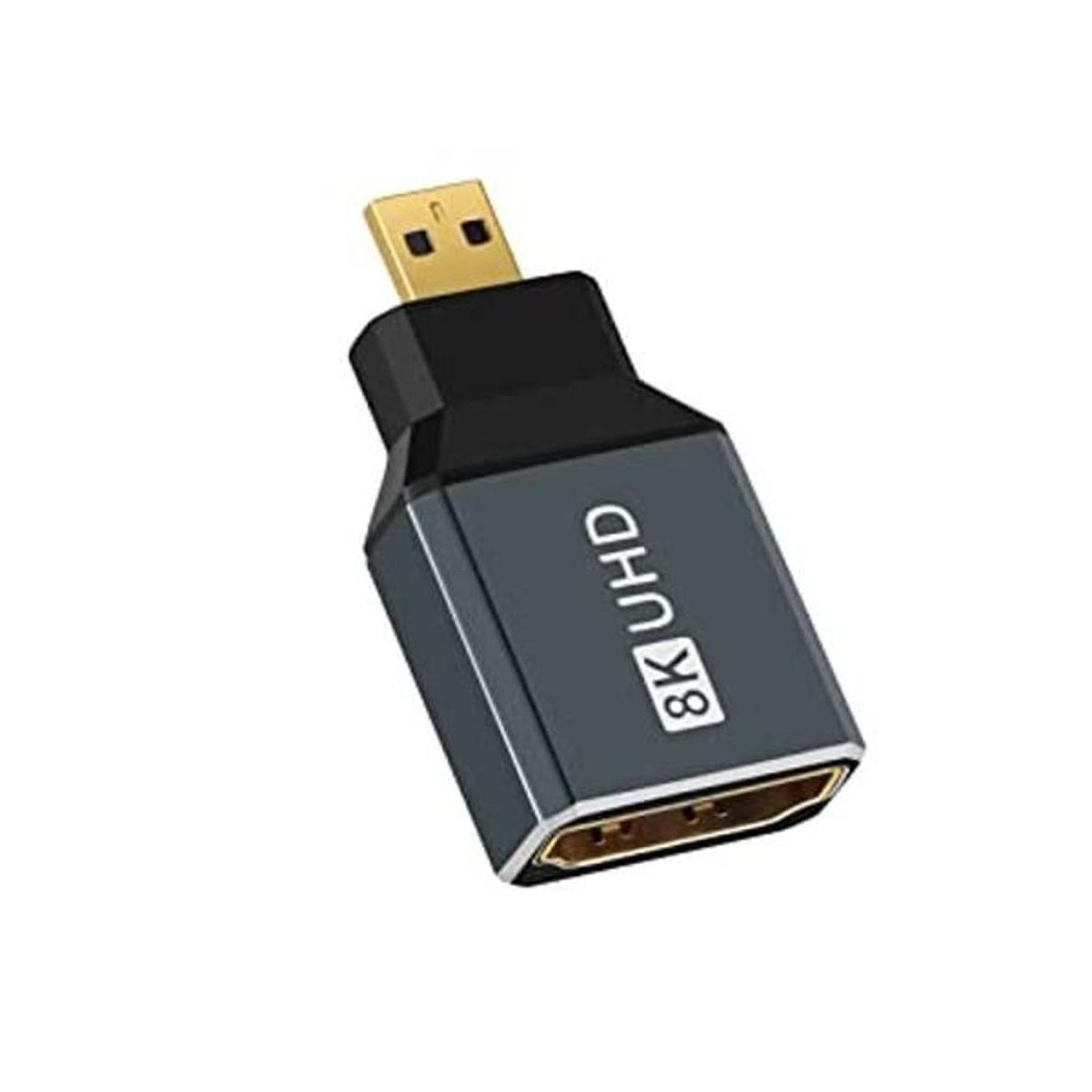 Twozoh Adaptador micro HDMI de 8 K 1 paquete 2.1 Micro