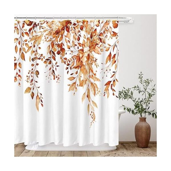 Tititex Juego de cortinas de regadera de eucalipto