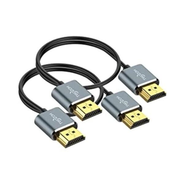 Twozoh Cable HDMI flexible y delgado paquete de 2 cables_1