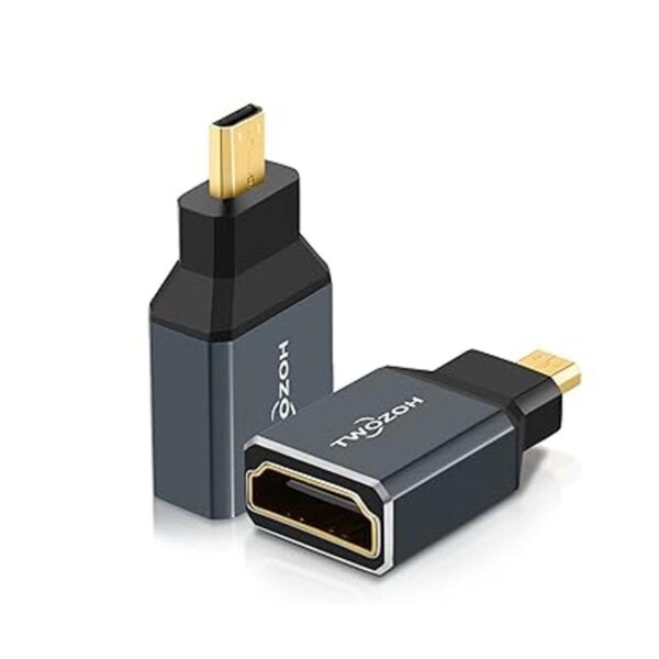 Twozoh Adaptador micro HDMI de 8 K 1 paquete 2.1 Micro_2