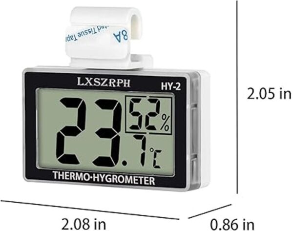 LXSZRPH termómetro de reptiles higrómetro HD LCD tanque de