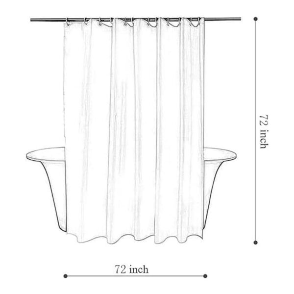 Tititex Juego de cortinas de regadera de eucalipto