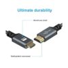 Twozoh Cable mini HDMI a HDMI de 1 pie cable trenzado_2