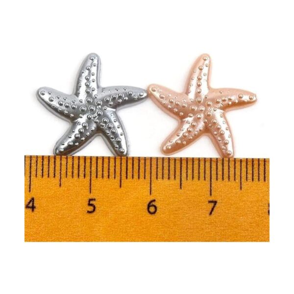 500 perlas de imitación de estrellas de mar ABS de color