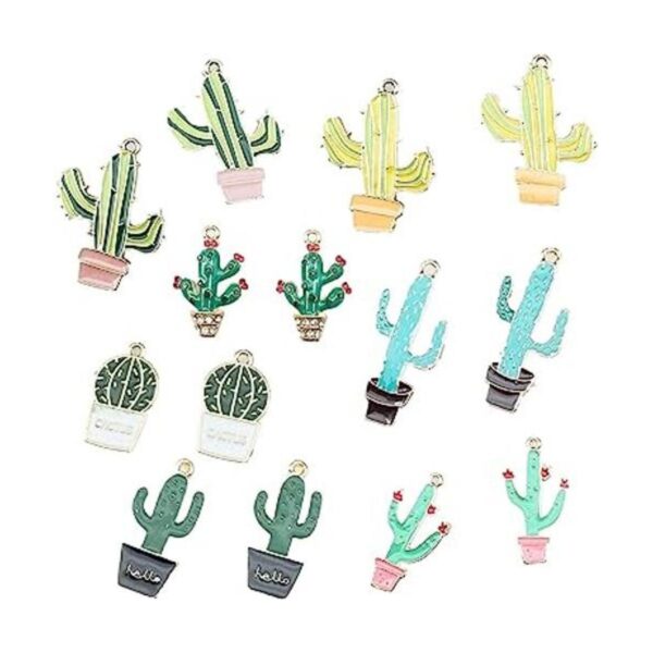 Zhiheng 14 dijes flotantes con diseño tropical de cactus