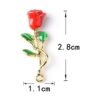 Zhiheng Paquete de 10 dijes de rosas 3D con flores de copa_2