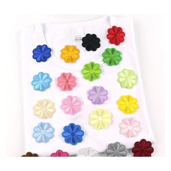 Paquete de 40 parches de flores para planchar con
