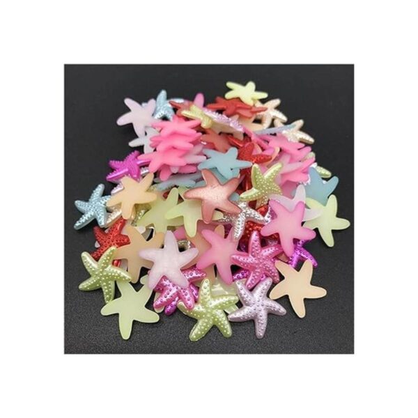 500 perlas de imitación de estrellas de mar ABS de color