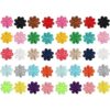 Paquete de 40 parches de flores para planchar con