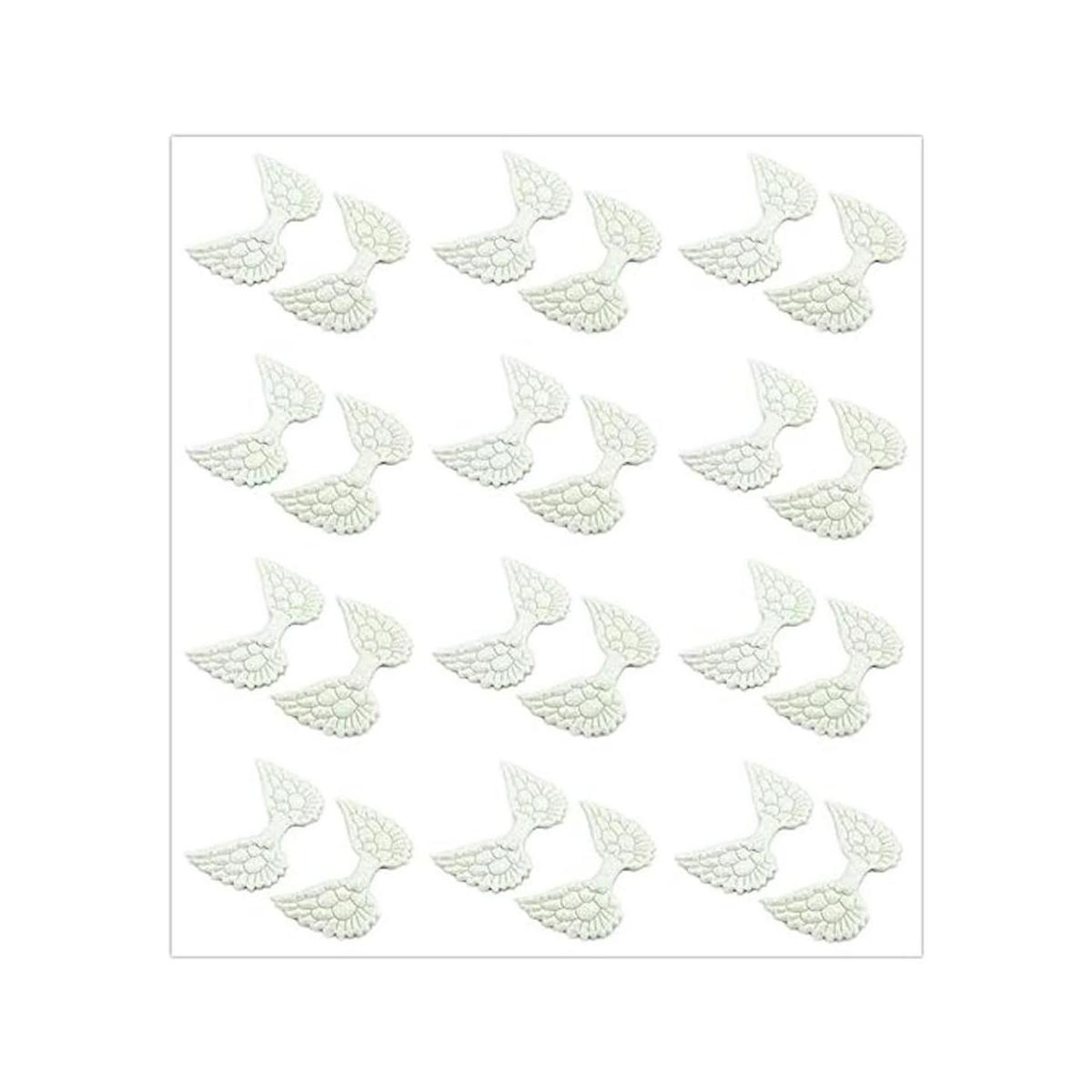 Paquete de 30 apliques de alas de ángel para coser en