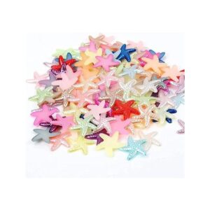 500 perlas de imitación de estrellas de mar ABS de color