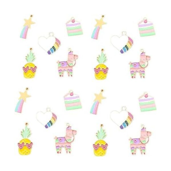Zhiheng 20 piezas de bonito dije de pastel de piña y