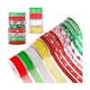 12 rollos de cinta de Navidad de 120 yardas de 38