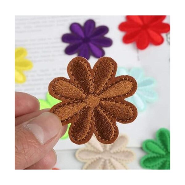 Paquete de 40 parches de flores para planchar con