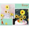 Surtido de 3 tamaños 30 piezas de fieltro de girasoles