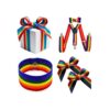 Cintas de grogrén arco iris de 32.8 ft para envolver