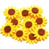 Surtido de 3 tamaños 30 piezas de fieltro de girasoles