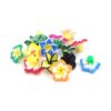 Paquete de 50 abalorios de resina de flores tropicales