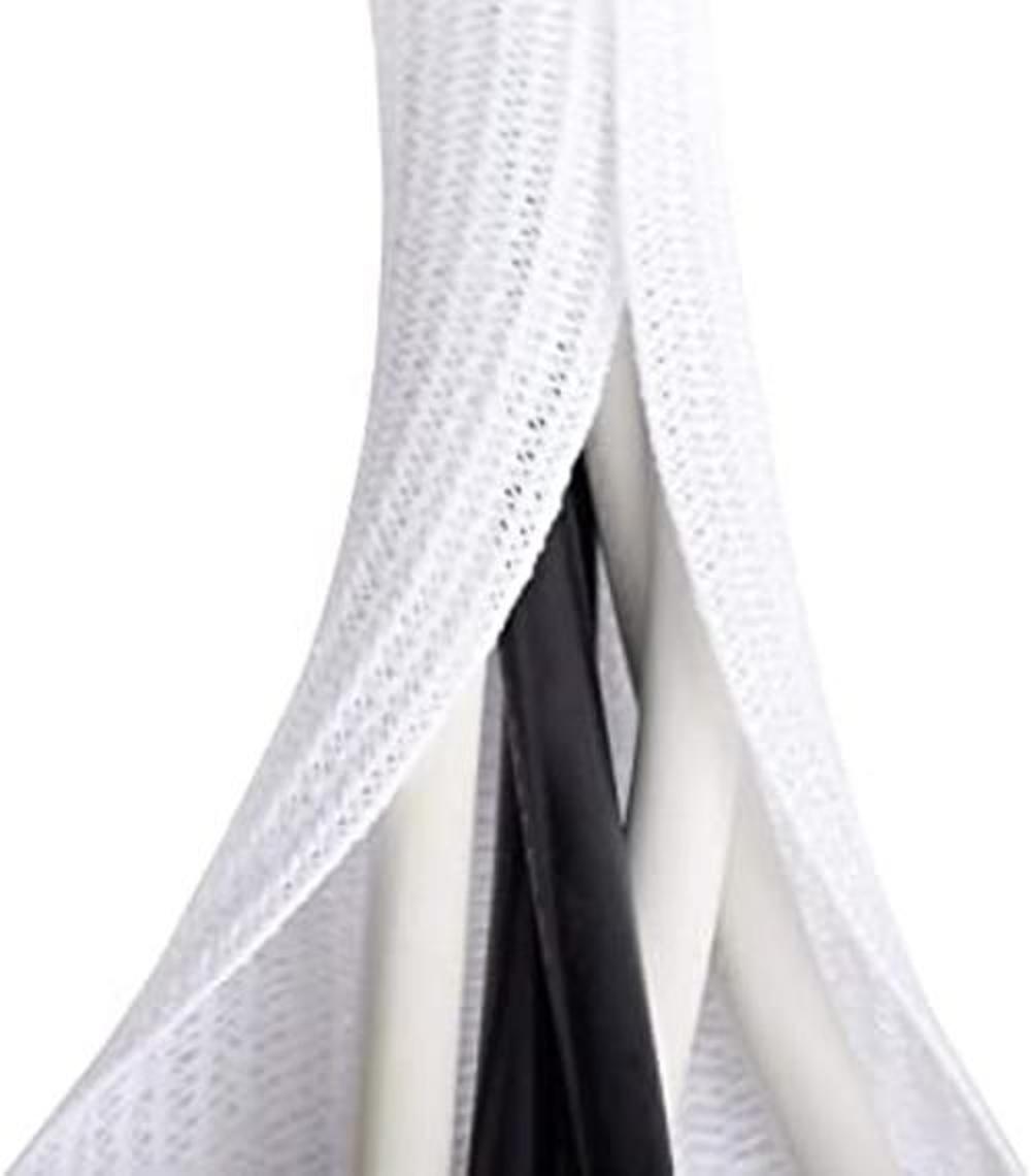 Funda de cable blanca de 6.6 pies a 45 pulgadas