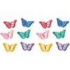 Varios colores 12 parches de mariposa 3D para coser en_1