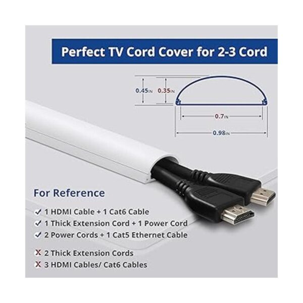 ZhiYo Ocultador de cables de TV de 78 pulgadas para TV_2