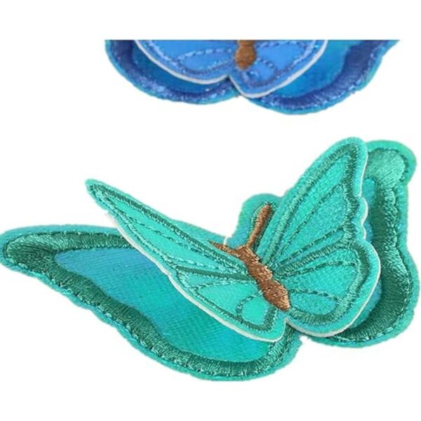 Varios colores 12 parches de mariposa 3D para coser en_4