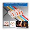 100 conectores de cable de 1 a 1 conector de cable en