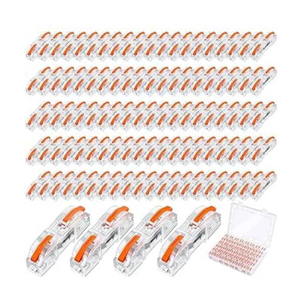 100 conectores de cable de 1 a 1 conector de cable en